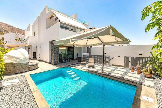 Luxury Villa Tropical Private Heated Pool Los Cristianos  Exterior foto